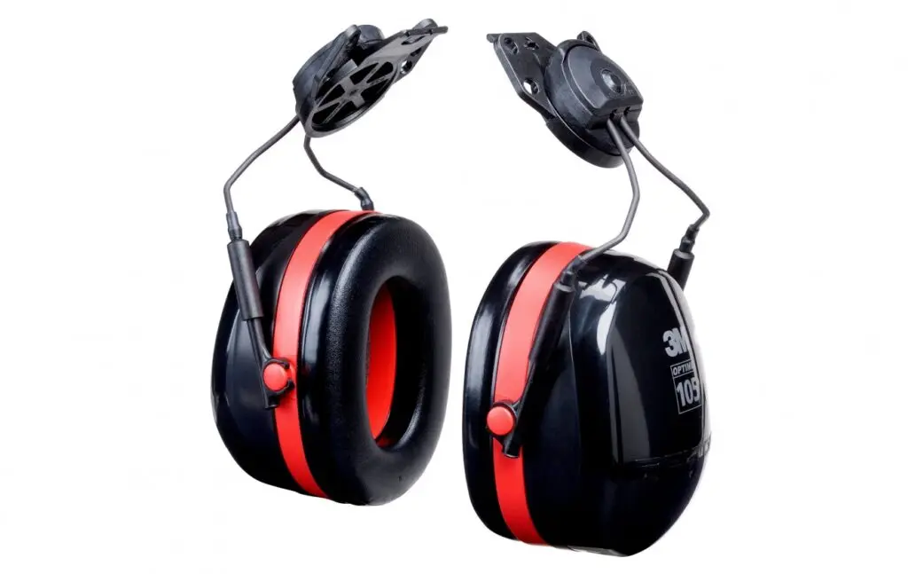 3M™ PELTOR™ Optime™ 105 Earmuffs H10P3E, Hard Hat Attached