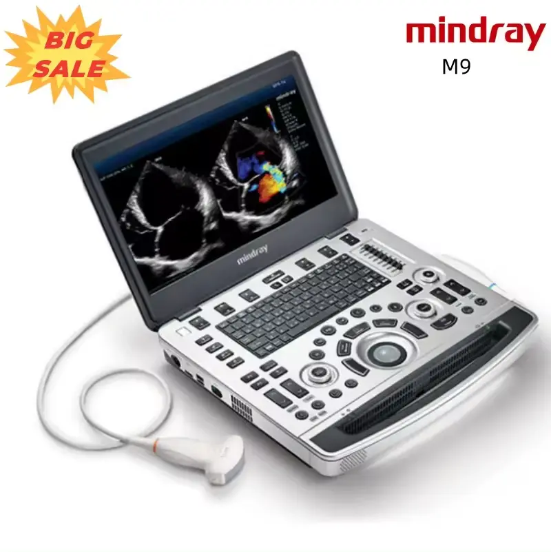Mindray M9 Portable Laptop 2d 3d 4d Color Doppler Ultrasound Scanner Machine